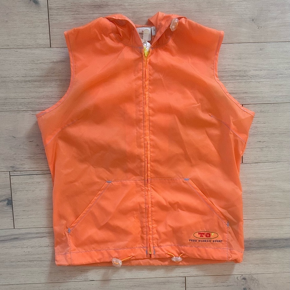 Todd Oldham TO2 Sport Vibrant Orange Zip-Up Vest (w/ original tag)
